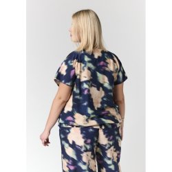 Camilla Bluse Petrol Mix