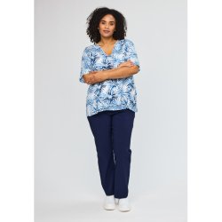 Lone Bluse Bl�/hvid