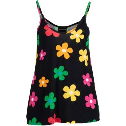 Kathy Top Sort m.Blomster