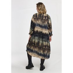 Valdis Kjole Beige Print