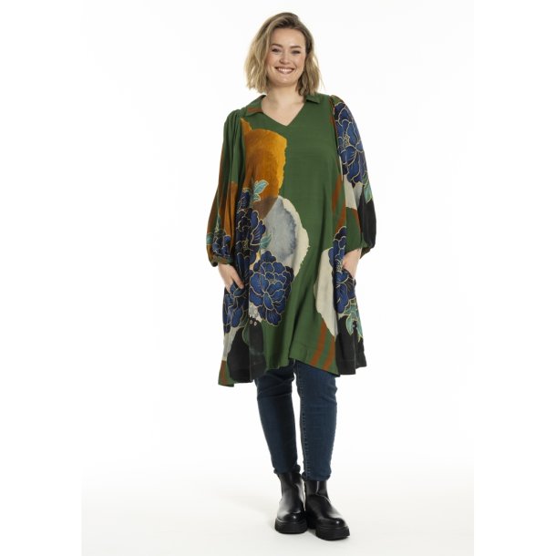 Camilla Kjole Grn Print