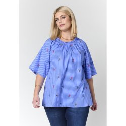 Leni Bluse Bl�/Hvid