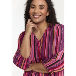 Emmy Bluse Pink Strib