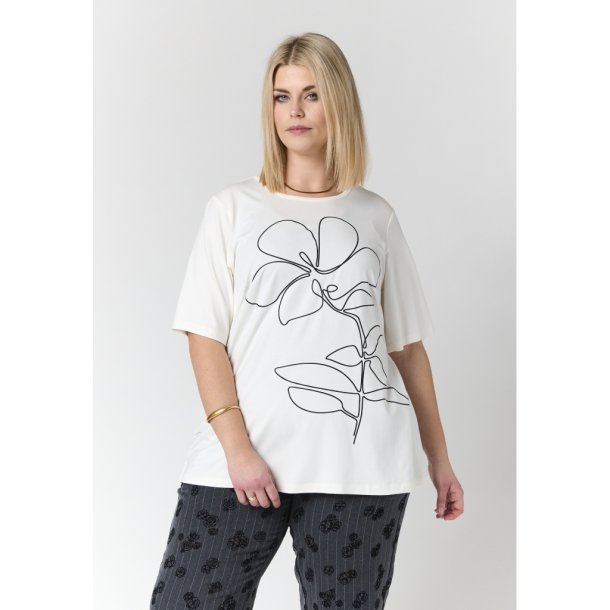 Bella Bluse Hvid/Sort
