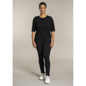 Helsinki Strik Bluse Sort