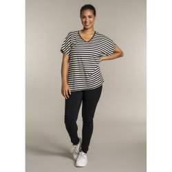 Stribet T-Shirt Sort/Hvid