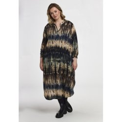 Valdis Kjole Beige Print