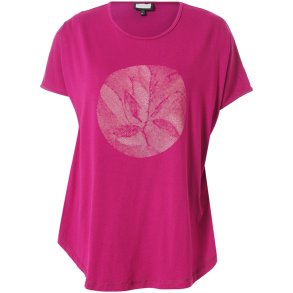 Gitte T-Shirt Raspberry m.print