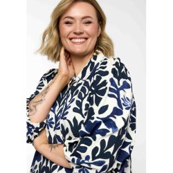 Nelly Skjortekjole Bl� Print