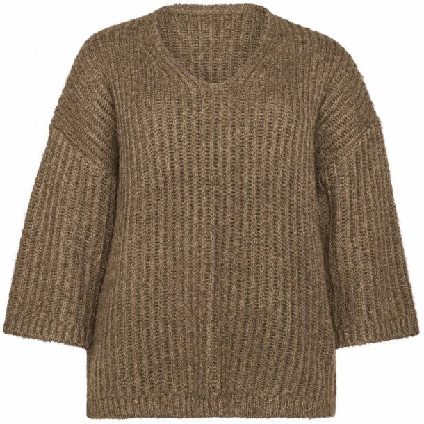 Rakel Strik Bluse Brun
