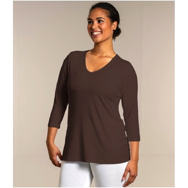 Sandgaard Basic Bluse Brun