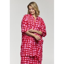 Gerda Oversize Tunika pink/r�d
