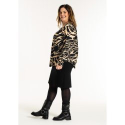 Sophia Bluse Sort/latte