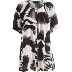 Dorine Tunika Hvid/Brun