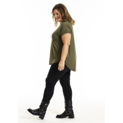 Gitte T-Shirt Olive m.print
