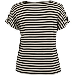 Stribet T-Shirt Sort/Hvid