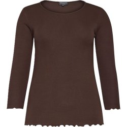 Sandgaard Rib Bluse Brun