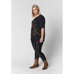 Bella Bluse Sort/Guld