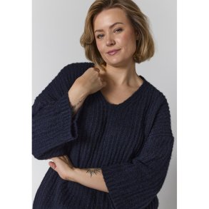 Rakel Strik Bluse Navy