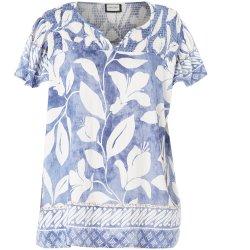 Juliana Bluse Bl�/hvid