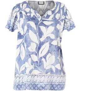 Juliana Bluse Bl�/hvid