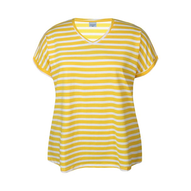 Alberta Bluse s/s Strib Gul