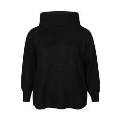 Elga Strik Bluse Sort