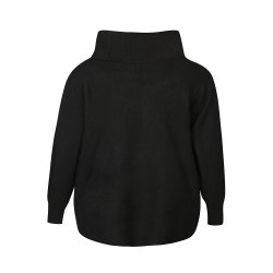 Elga Strik Bluse Sort