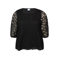 Olga Blonde Bluse Sort