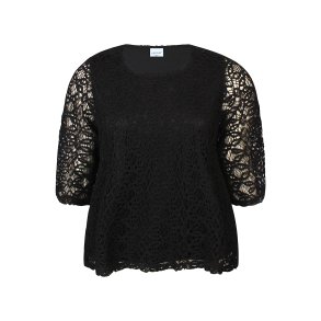 Olga Blonde Bluse Sort