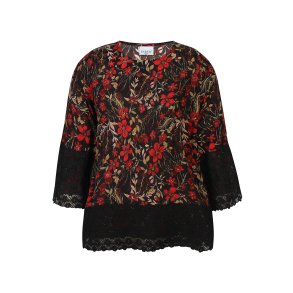 Opha Bluse Sort/Rd