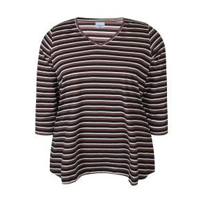 Alberta Bluse Brun Strib
