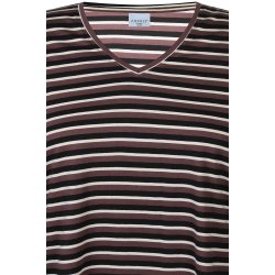 Alberta Bluse Brun Strib