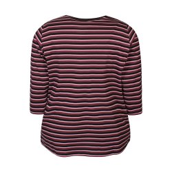 Alberta Bluse Maroon Strib