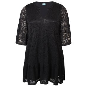 Tist Blonde Kjole Sort