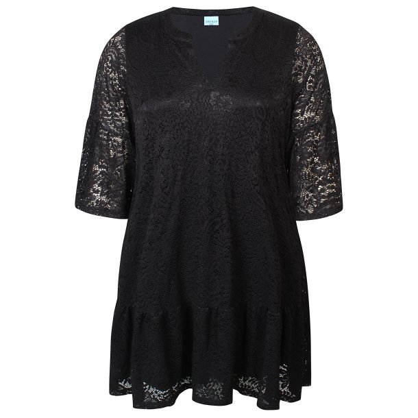 Tist Blonde Kjole Sort