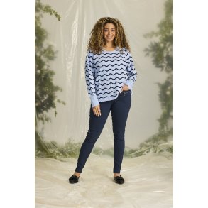 Elga Strik Bluse Bl�