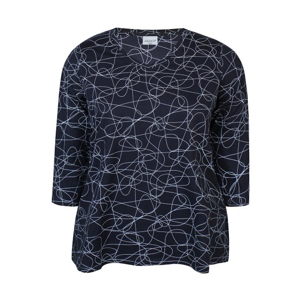 Alberta Bluse Print Navy