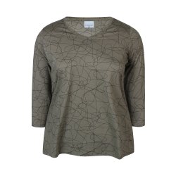 Alberta Bluse Print Army