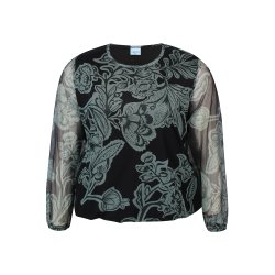 Adley Mesh Bluse Grn