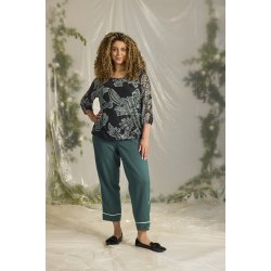 Adley Mesh Bluse Grn