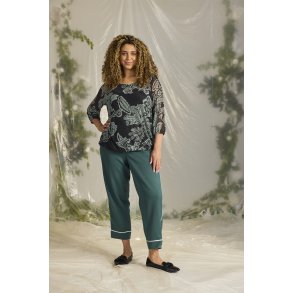 Adley Mesh Bluse Grn