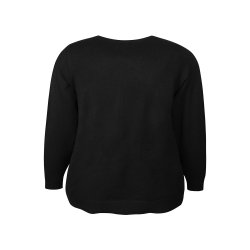 Elga Strik Bluse Sort