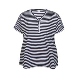 Casey Bluse Navy/Hvid
