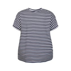 Casey Bluse Navy/Hvid