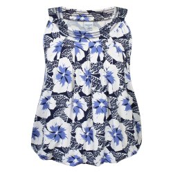 Cindy Top  Navy/Hvid