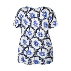 Cindy Bluse s/s Navy/Hvid