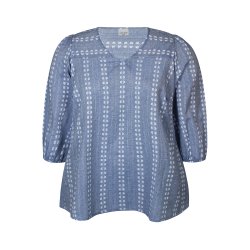 Haley Bluse Bl�/Hvid