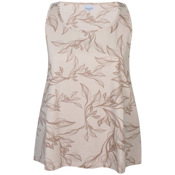 Alberta Top Print Brun