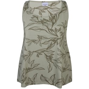 Alberta Top Print Dusty Tea